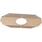 Ekena Millwork Chrysler Wood Fretwork Pierced Ceiling Medallion, Alder, 32"W x 16"H x 8 3/8"ID x 3/8"T CMWP32X16X0375CSAL - alternate 5